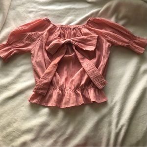 Light Pink Bow Top